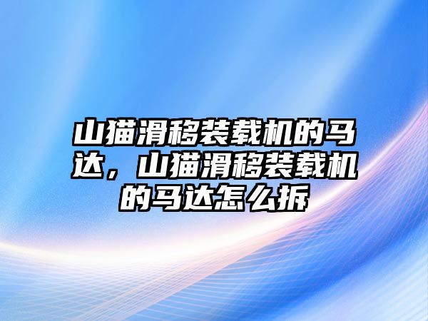 山貓滑移裝載機(jī)的馬達(dá)，山貓滑移裝載機(jī)的馬達(dá)怎么拆