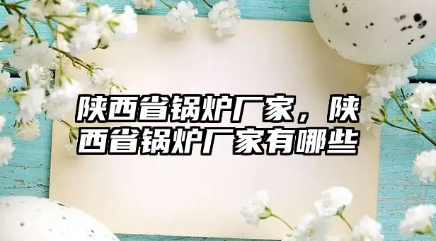 陜西省鍋爐廠家，陜西省鍋爐廠家有哪些