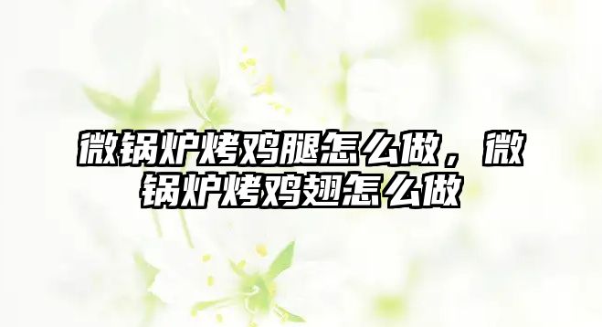 微鍋爐烤雞腿怎么做，微鍋爐烤雞翅怎么做