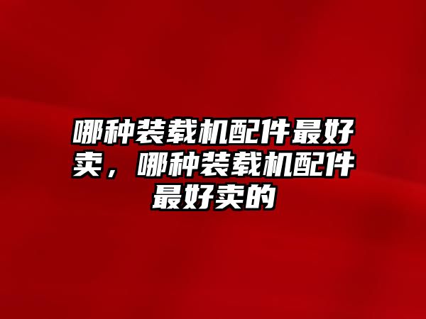 哪種裝載機(jī)配件最好賣，哪種裝載機(jī)配件最好賣的