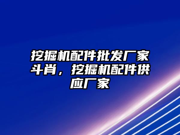 挖掘機配件批發(fā)廠家斗肖，挖掘機配件供應廠家