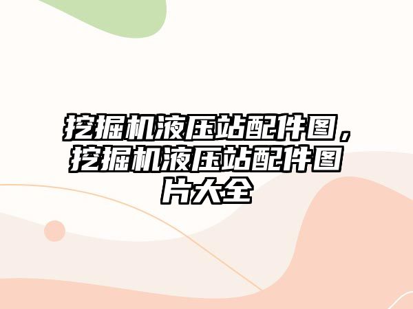 挖掘機液壓站配件圖，挖掘機液壓站配件圖片大全