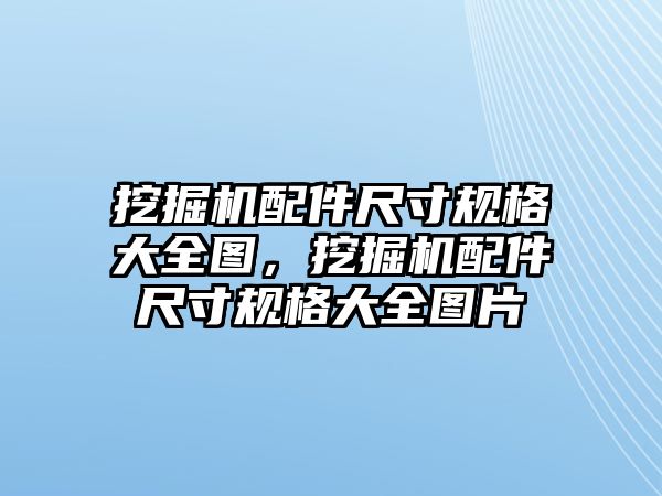 挖掘機配件尺寸規(guī)格大全圖，挖掘機配件尺寸規(guī)格大全圖片