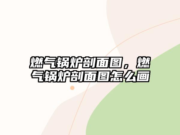 燃氣鍋爐剖面圖，燃氣鍋爐剖面圖怎么畫