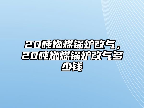 20噸燃煤鍋爐改氣，20噸燃煤鍋爐改氣多少錢