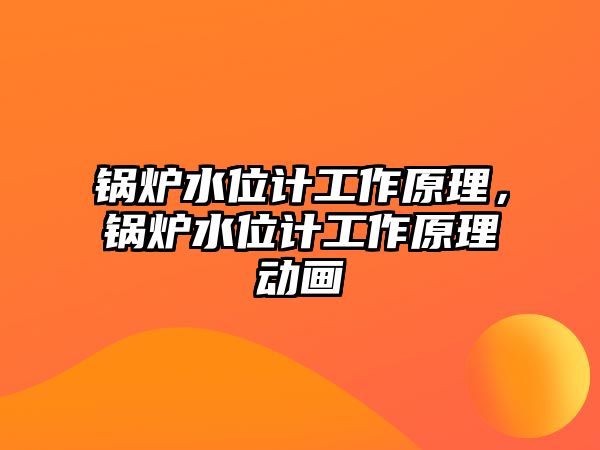 鍋爐水位計工作原理，鍋爐水位計工作原理動畫