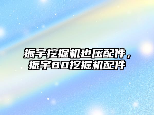 振宇挖掘機(jī)也壓配件，振宇80挖掘機(jī)配件