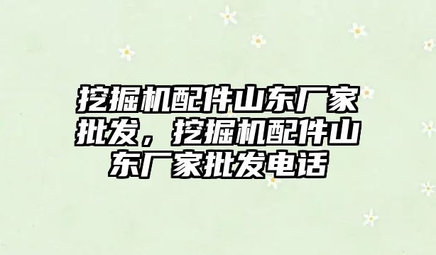 挖掘機配件山東廠家批發(fā)，挖掘機配件山東廠家批發(fā)電話