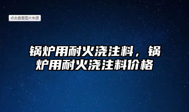 鍋爐用耐火澆注料，鍋爐用耐火澆注料價格