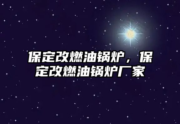 保定改燃油鍋爐，保定改燃油鍋爐廠(chǎng)家