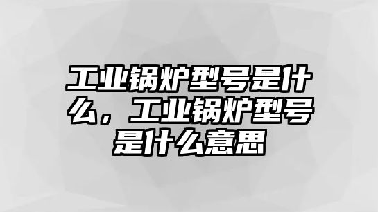 工業(yè)鍋爐型號是什么，工業(yè)鍋爐型號是什么意思