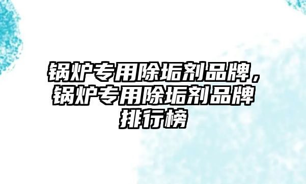 鍋爐專用除垢劑品牌，鍋爐專用除垢劑品牌排行榜