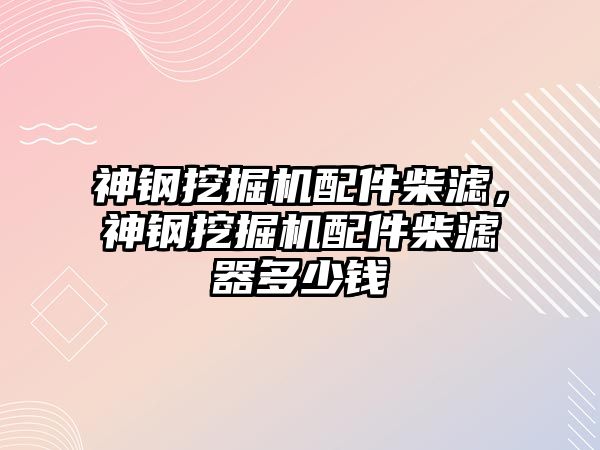 神鋼挖掘機配件柴濾，神鋼挖掘機配件柴濾器多少錢