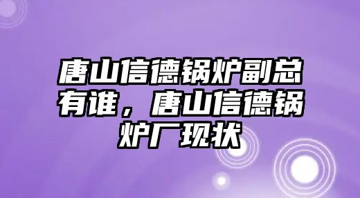 唐山信德鍋爐副總有誰，唐山信德鍋爐廠現(xiàn)狀