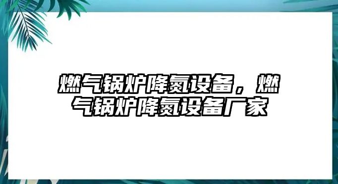 燃氣鍋爐降氮設(shè)備，燃氣鍋爐降氮設(shè)備廠家