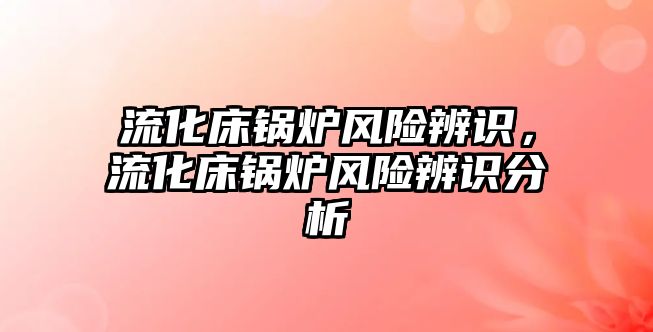 流化床鍋爐風險辨識，流化床鍋爐風險辨識分析