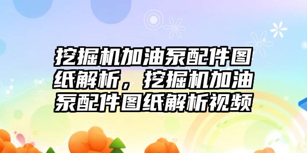 挖掘機(jī)加油泵配件圖紙解析，挖掘機(jī)加油泵配件圖紙解析視頻