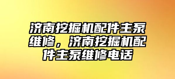 濟南挖掘機配件主泵維修，濟南挖掘機配件主泵維修電話