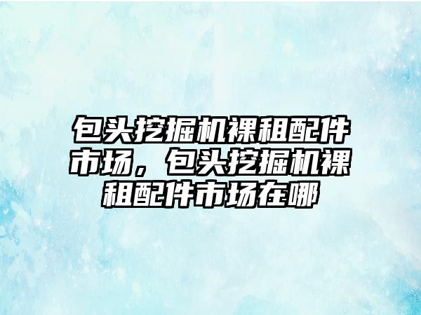 包頭挖掘機裸租配件市場，包頭挖掘機裸租配件市場在哪