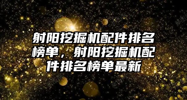 射陽挖掘機(jī)配件排名榜單，射陽挖掘機(jī)配件排名榜單最新