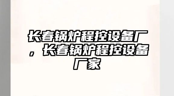 長春鍋爐程控設備廠，長春鍋爐程控設備廠家