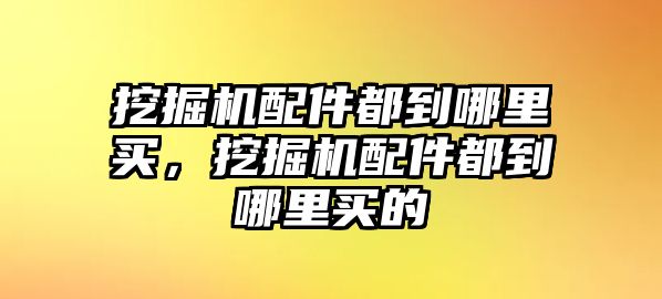 挖掘機(jī)配件都到哪里買，挖掘機(jī)配件都到哪里買的