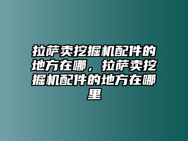 拉薩賣挖掘機配件的地方在哪，拉薩賣挖掘機配件的地方在哪里