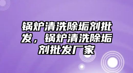 鍋爐清洗除垢劑批發(fā)，鍋爐清洗除垢劑批發(fā)廠家