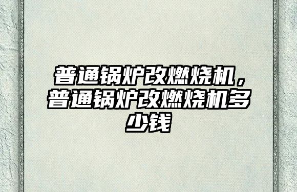 普通鍋爐改燃燒機，普通鍋爐改燃燒機多少錢