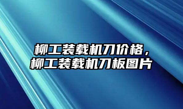 柳工裝載機(jī)刀價(jià)格，柳工裝載機(jī)刀板圖片