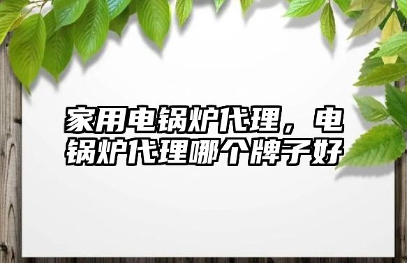 家用電鍋爐代理，電鍋爐代理哪個牌子好