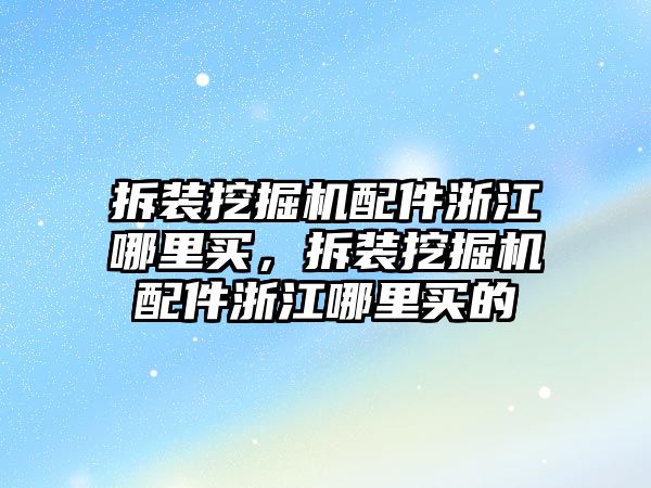 拆裝挖掘機配件浙江哪里買，拆裝挖掘機配件浙江哪里買的