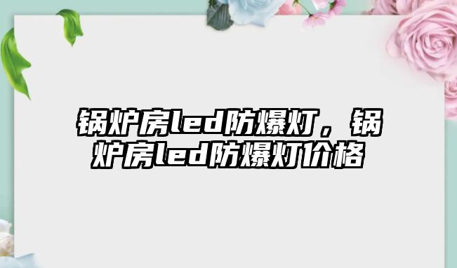 鍋爐房led防爆燈，鍋爐房led防爆燈價格