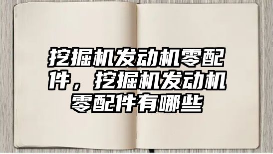 挖掘機發(fā)動機零配件，挖掘機發(fā)動機零配件有哪些