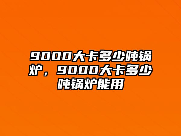 9000大卡多少噸鍋爐，9000大卡多少噸鍋爐能用