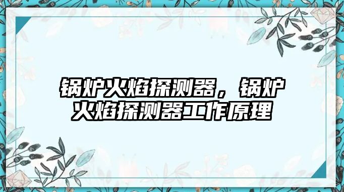 鍋爐火焰探測器，鍋爐火焰探測器工作原理