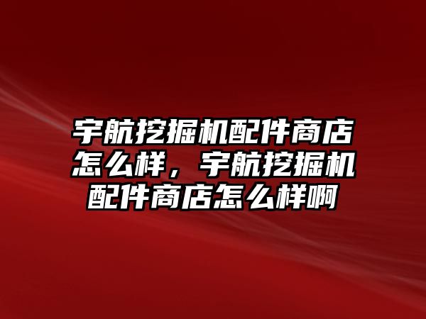 宇航挖掘機(jī)配件商店怎么樣，宇航挖掘機(jī)配件商店怎么樣啊