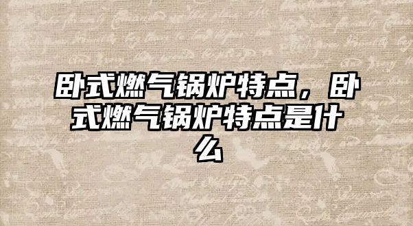 臥式燃?xì)忮仩t特點，臥式燃?xì)忮仩t特點是什么