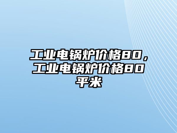 工業(yè)電鍋爐價(jià)格80，工業(yè)電鍋爐價(jià)格80平米