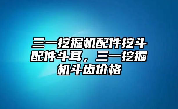 三一挖掘機配件挖斗配件斗耳，三一挖掘機斗齒價格