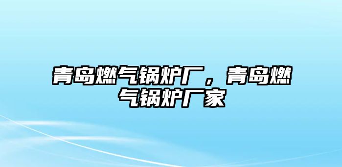 青島燃?xì)忮仩t廠，青島燃?xì)忮仩t廠家