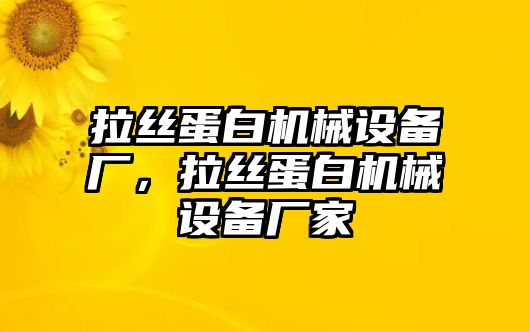 拉絲蛋白機械設(shè)備廠，拉絲蛋白機械設(shè)備廠家