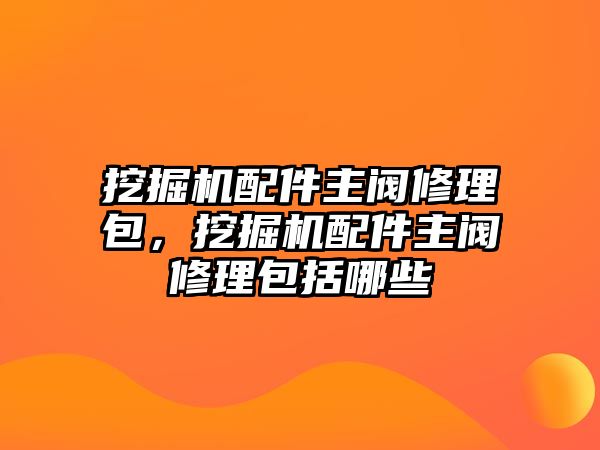 挖掘機(jī)配件主閥修理包，挖掘機(jī)配件主閥修理包括哪些