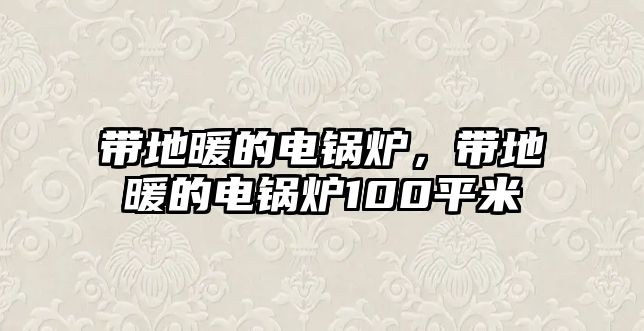 帶地暖的電鍋爐，帶地暖的電鍋爐100平米