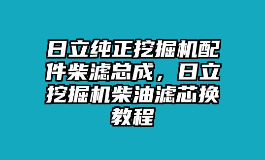 日立純正挖掘機(jī)配件柴濾總成，日立挖掘機(jī)柴油濾芯換教程