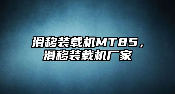 滑移裝載機MT85，滑移裝載機廠家