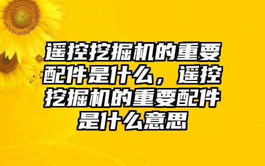 遙控挖掘機(jī)的重要配件是什么，遙控挖掘機(jī)的重要配件是什么意思