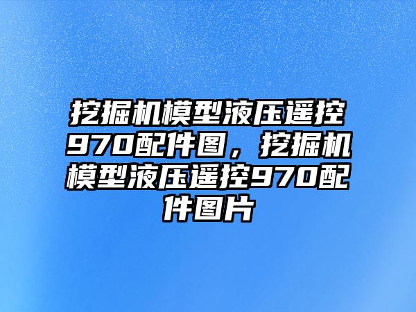 挖掘機模型液壓遙控970配件圖，挖掘機模型液壓遙控970配件圖片