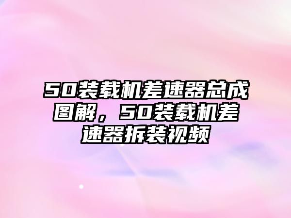 50裝載機差速器總成圖解，50裝載機差速器拆裝視頻