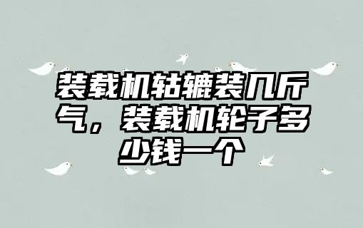 裝載機轱轆裝幾斤氣，裝載機輪子多少錢一個